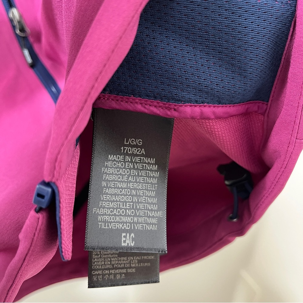 Marmot ROM 2.0 Waterproof Breathable Hooded Outdoor Navy & Pink Coat [size L] - Picture 10 of 11